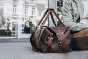 Коричневая дорожная сумка Кембридж из натуральной кожи Коричневая дорожная сумка Кембридж из натуральной кожи