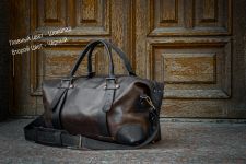 Leather sports and travel men's bag Cambridge