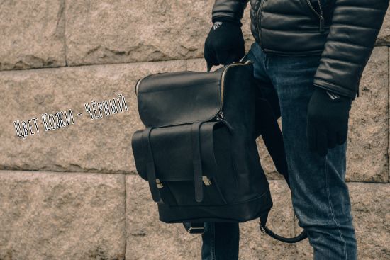 Чоловічий рюкзак із натуральної шкіри Crazy Horse Чоловічий рюкзак із натуральної шкіри Crazy Horse