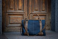 Кожаная мужская сумка для ноутбука