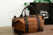 Спортивна сумка з коричневої шкіри Спортивна сумка з коричневої шкіри