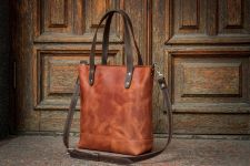 Кожаная женская сумка шоппер Фоджа