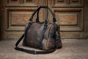 Кожаный мужской саквояж из винтажной кожи Кожаный мужской саквояж из винтажной кожи