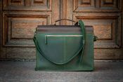 Leather men's briefcase Bronx for laptop and documents