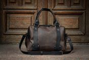 Кожаный мужской саквояж из винтажной кожи Кожаный мужской саквояж из винтажной кожи