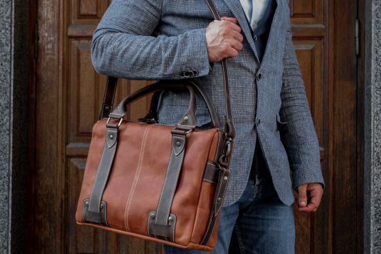 Сумка для ноутбука чоловіча з натуральної шкіри Сумка для ноутбука чоловіча з натуральної шкіри