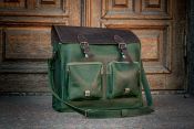 Leather men's briefcase Bronx for laptop and documents