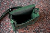 Green Leather Men's Messenger Bag