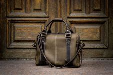 Шкіряна ділова сумка СтильМен чоловіча під ноутбук 15 дюймів