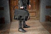 Бронкс портфель чоловічий чорного кольору з натуральної шкіри Бронкс портфель чоловічий чорного кольору з натуральної шкіри