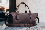 Коричневая дорожная сумка Кембридж из натуральной кожи Коричневая дорожная сумка Кембридж из натуральной кожи