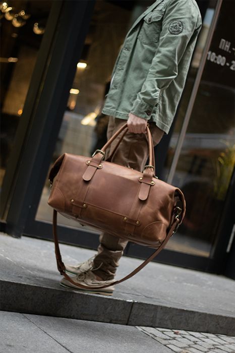 Спортивна сумка шкіряна Кембридж ручної роботи Спортивна сумка шкіряна Кембридж ручної роботи