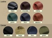 Спортивна сумка Сафарі з натуральної шкіри та канвасу Спортивна сумка Сафарі з натуральної шкіри та канвасу