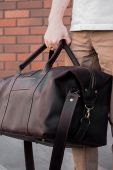 Дорожная сумка Travel из натуральной кожи  Дорожная сумка Travel из натуральной кожи