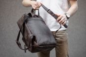 Urban leather backpack Salvador
