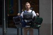 Мужской рюкзак Рим из натуральной кожи синего цвета Мужской рюкзак Рим из натуральной кожи синего цвета