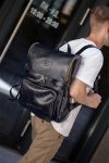 Мужской рюкзак Рим из натуральной кожи синего цвета Мужской рюкзак Рим из натуральной кожи синего цвета