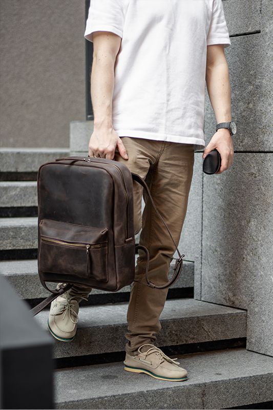 Urban leather backpack Salvador