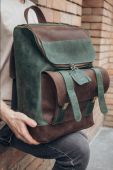 Кожаный рюкзак Калифорния унисекс среднего размера Кожаный рюкзак Калифорния унисекс среднего размера
