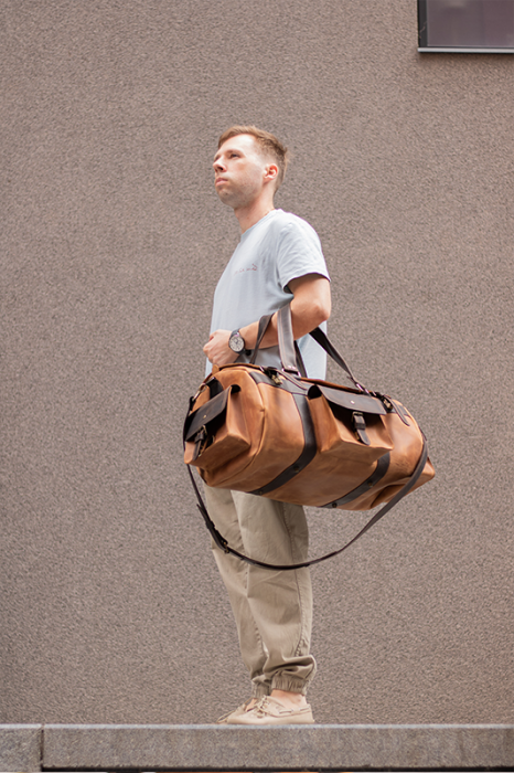 Large travel bag Bison leather Large travel bag Bison leather